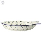 Tray fish 33,5x19cm h6cm E23dek2414X Bolesławiec Pottery