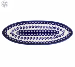 Półmisek łódka dł. 33 cm GU2028DEK166A Ceramika Bolesławiec