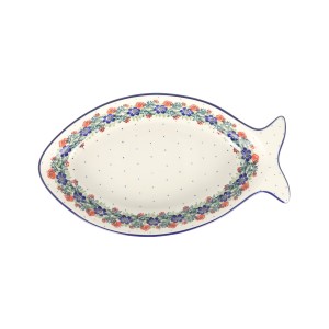 Półmisek ryba dł. 33,5 cm Ceramika Artystyczna Bolesławiec E23 dek1535X