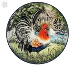 Talerz Art Kogut  Ø  27cm Ceramika Artystyczna Bolesławiec