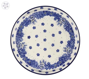 Taca na ciasto Ø 24,5 cm Ceramika Artystyczna Bolesławiec T400 dek1975X