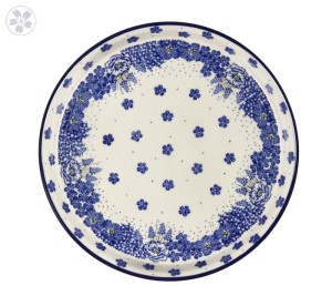 Taca na ciasto Ø 24,5 cm Ceramika Artystyczna Bolesławiec T400 dek1975X