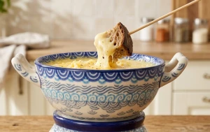 Miska fondue Ceramika Artystyczna Bolesławiec C61 dek2372X