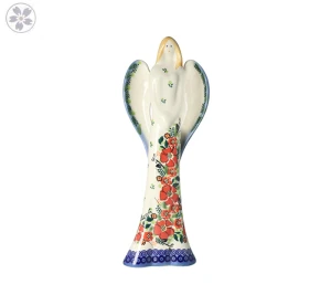 Figura ceramiczna anioł Nasturcja Galia Ceramika Bolesławiec 