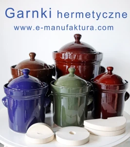 Garnek do kiszenia V 5 L + kamienie dociskowe GU1906DEK KOBALT