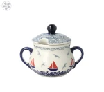 Sugar bowl 0,18 L DPML Bolesławiec Pottery Manufaktura