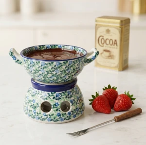Komplet do fondue C62 Ceramika Artystyczna Bolesławiec dek2349X