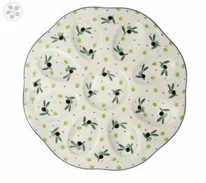 Talerz na jajka Ceramika Artystyczna Bolesławiec Ø 24 cm A24 dek2414X