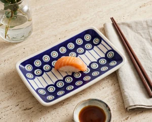 Talerz- tacka do sushi 12,2x18,3 cm GU2021DEK8