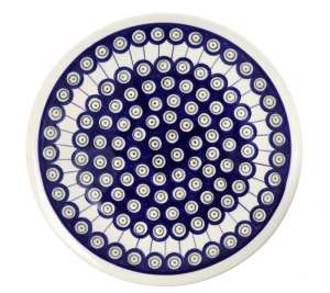 Talerz obiadowy duży ø 27,2 cm GU1014DEK8 Ceramika Bolesławiec