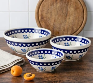 Salad set DEK890 Bolesławiec Pottery