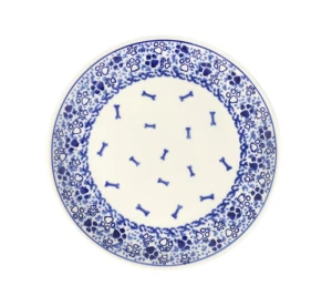 Plate ø 19,0 cm Psia Łapka Bolesławiec Pottery Galia