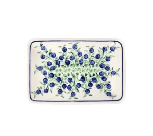 Talerz- tacka do sushi 12,2x18,3 cm GU2021 DEK1208 Ceramika Bolesławiec