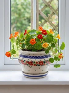 Doniczka wys. 14 cm Nasturcja Galia Bolesławiec