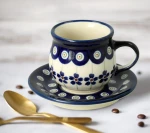Filiżanka i spodek do podwójnego espresso V 0,07 L Bolesławiec GU1121DEK166A