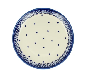 Plate ø 19,0 cm Heart Bolesławiec Pottery Galia