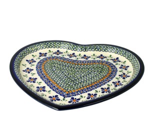 Talerz serce 27,4 X 25,0 CM Bolesławiec GU1254DEKDU60