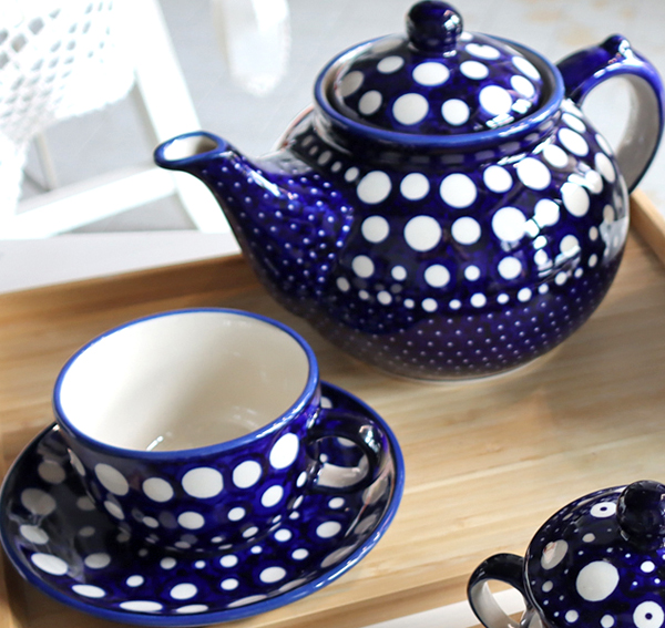 Ceramiczne naczynia, ręcznie malowane, ceramika artystyczna bolesławiec, manufaktura bolesławiec, dekoracja AS79
