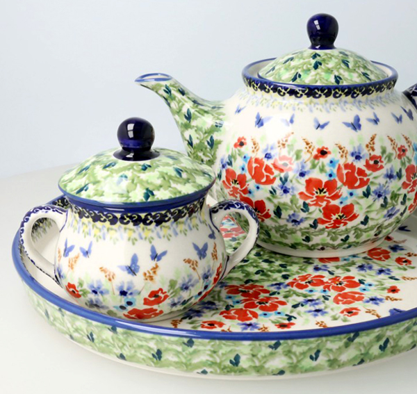Ceramiczne naczynia, ręcznie malowane, ceramika artystyczna bolesławiec, manufaktura bolesławiec,