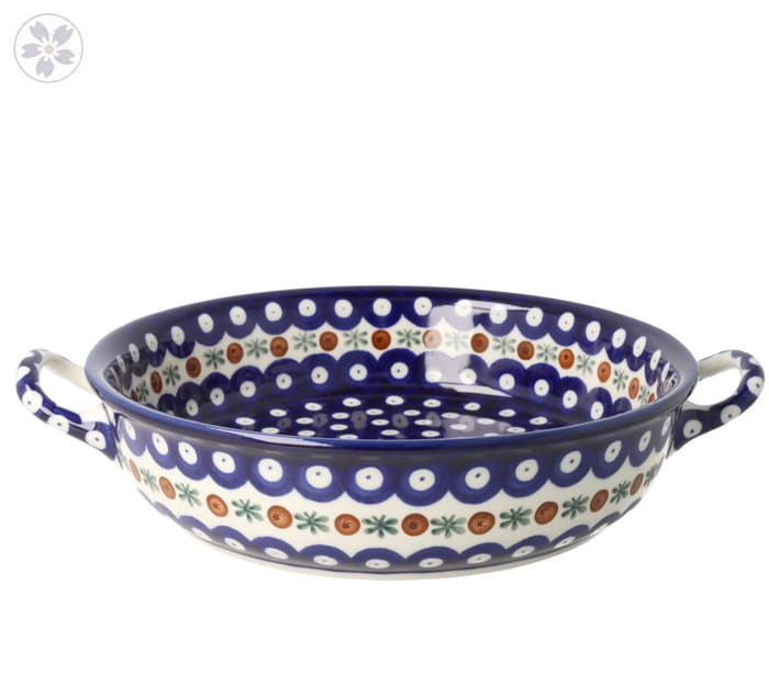 Rondel Ceramika Artystyczna Bolesławiec 23 cm C39 dek70X
