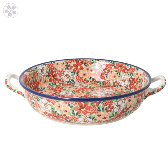 Rondel Ceramika Artystyczna Bolesławiec 23 cm C39 dekU5004
