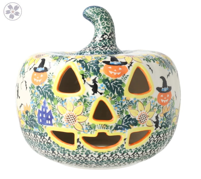 Lampion dynia wys. 21 cm Halloween Czarownica Galia Bolesławiec