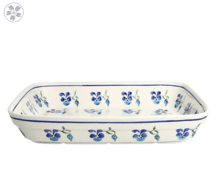 Półmisek do zapiekania 19,5x25,5 cm Bolesławiec GU370DEK890