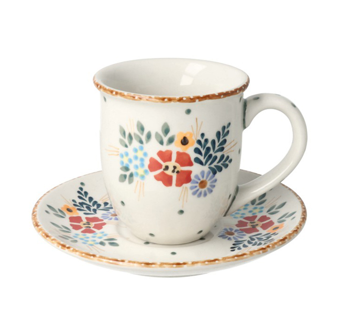 Filiżanka i spodek cappuccino V 0,22 L F104 GM13 Manufaktura w Bolesławcu